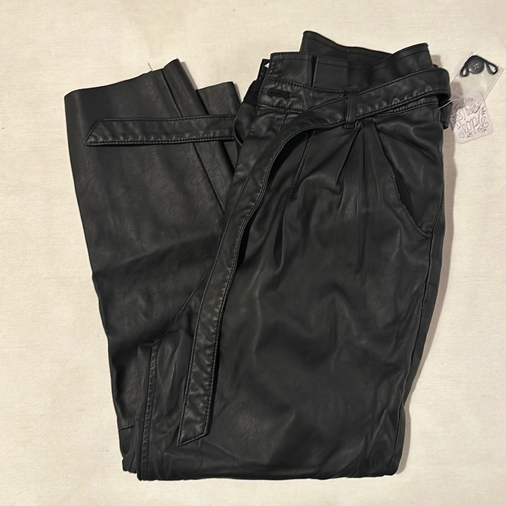 Free People leather pants NWT